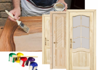 Чем покрыть деревянную дверь из массива дерева или МДФ