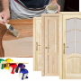 Чем покрыть деревянную дверь из массива дерева или МДФ