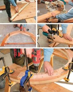 Изготовление деревянной арки
