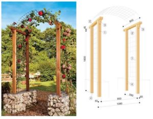 Как сделать деревянную арку для сада своими руками