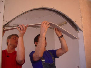 Как сделать арку из гипсокартона для межкомнатной двери своими руками